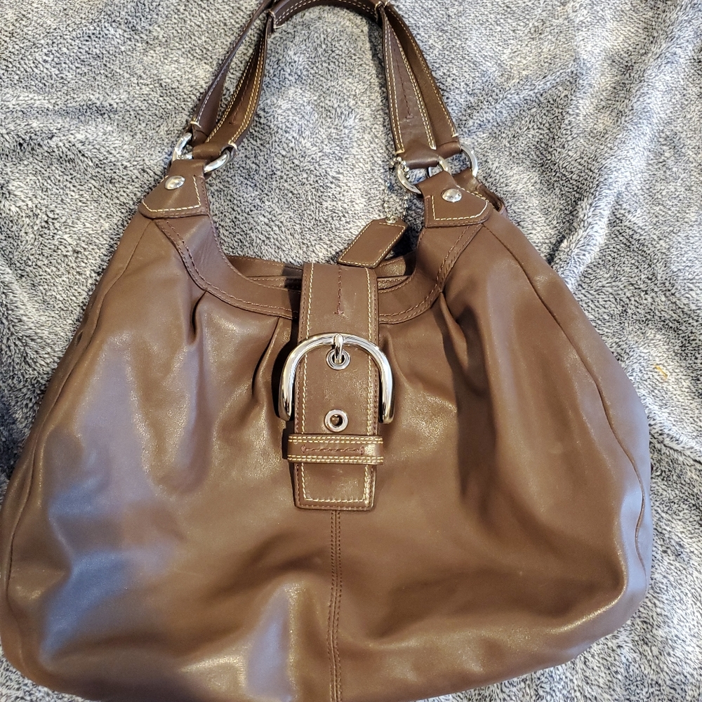Coach madison lynn pleated hobo bag